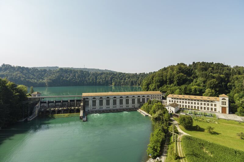 Das Wasserkraftwerk Mühleberg wird gesamterneuert. Foto: © BKW AG